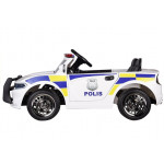 Elektrické autíčko - policajné SUV - biele